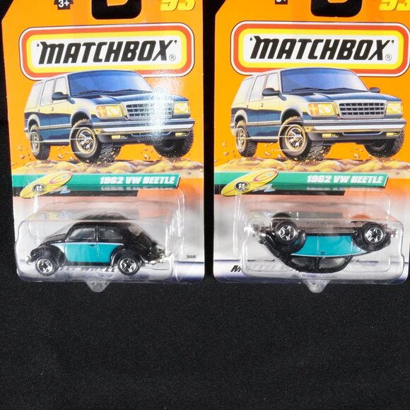Lot of 5 Vintage Matchbox Cars w Error Upside-down VW Beetle 4 VW Bugs & 1 Plane - Picture 2 of 14